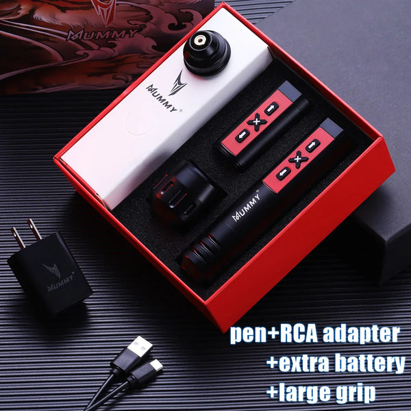 Wireless Tattoo Machine LED Digital Display Mummy 2200mah Battery Tattoo Pen Powerful Rotary Motor For Liner And Shader