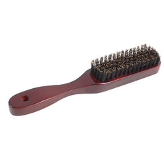 Wood Handle Boar Bristle Cleaning Brush Hairdressing Men Beard Brush Anti Static Barber Hair Styling Comb Shaving Tools