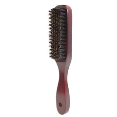 Wood Handle Boar Bristle Cleaning Brush Hairdressing Men Beard Brush Anti Static Barber Hair Styling Comb Shaving Tools