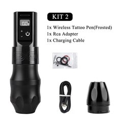 XNET Professional Wireless Tattoo Machine Pen Powerful Coreless Motor Two Battery Digital Display for Body Artist