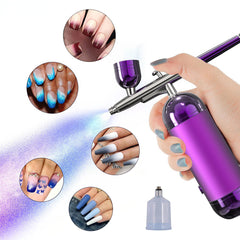 Injector Air Brush Kit Airbrush Nail With Compressor Portable Airbrush For Nails Cake Tattoo Makeup Paint Air Spray Gun Oxygen