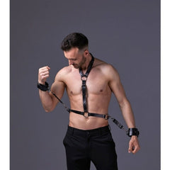 Mens Chest Harness, of Genuine Leather, Original Body Belt for Men, Gift Custom Size Hand made