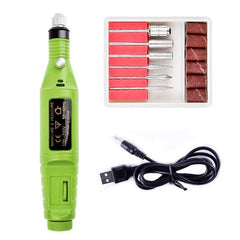 1 Set Mini Electric Nail Drill Machine Kit Nail Art Pen Pedicure - Bellelooks