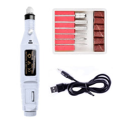 1 Set Mini Electric Nail Drill Machine Kit Nail Art Pen Pedicure - Bellelooks