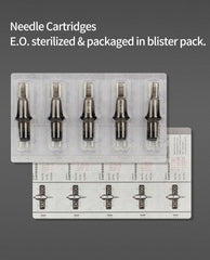 10pcs 0.35MM Tattoo Needles Disposable Sterilized Safety Magnum Needle Cartridge Tattoo Needle - Bellelooks