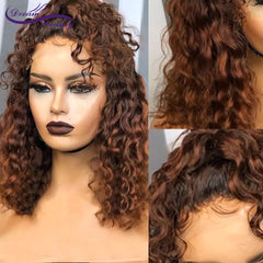 13*6 Curly Lace Front Human Hair Wigs with Baby Hair - Bellelooks