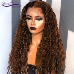 13*6 Curly Lace Front Human Hair Wigs with Baby Hair - Bellelooks