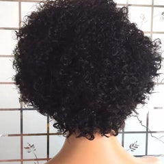 Kinky Curly Short Bob Wig  Lace Front Human Hair Wigs - Bellelooks