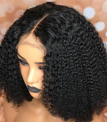 Afro Kinky Curly Lace Front Wigs 13x6 Lace Front Human Hair Wig - Bellelooks