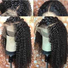 Afro Kinky Curly Lace Front Wigs 13x6 Lace Front Human Hair Wig - Bellelooks