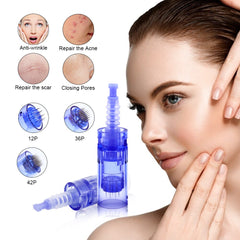 Microneedling microneedling at home Cartridge  Microneedles Derma Pen Mesotherapy needle - Bellelooks