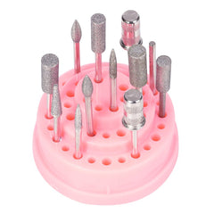 48 Holes For Nails Manicure Set Nail Drill Bits Holder Set - Bellelooks