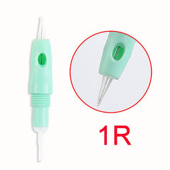 50pcs Sterilized Tattoo Cartridge Needles 1P 1RL 8mm Screw For Charmant - Bellelooks