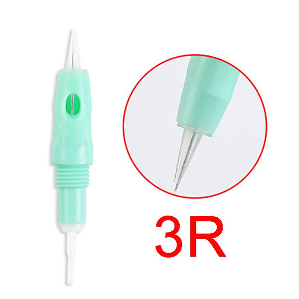 50pcs Sterilized Tattoo Cartridge Needles 1P 1RL 8mm Screw For Charmant - Bellelooks