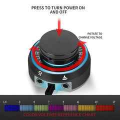 AURORA Tattoo Power Supply Professional Protable Makeup Power - Bellelooks