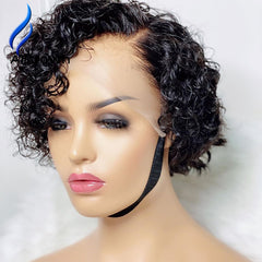 Alicrown Pixie Cut Wigs Short Bob 13*4 Lace Front Human Hair Wigs - Bellelooks