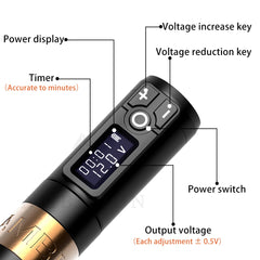 Latest Wireless tattoo machine pen battery original German motor 1950 mAh Lithium Battery - Bellelooks