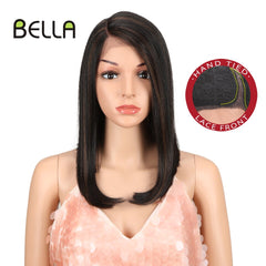 BELLA Synthetic Lace Front Wig 14 inch Short Hair Wig - Bellelooks