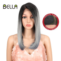 BELLA Synthetic Lace Front Wig 14 inch Short Hair Wig - Bellelooks