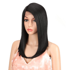 BELLA Synthetic Lace Front Wig 14 inch Short Hair Wig - Bellelooks