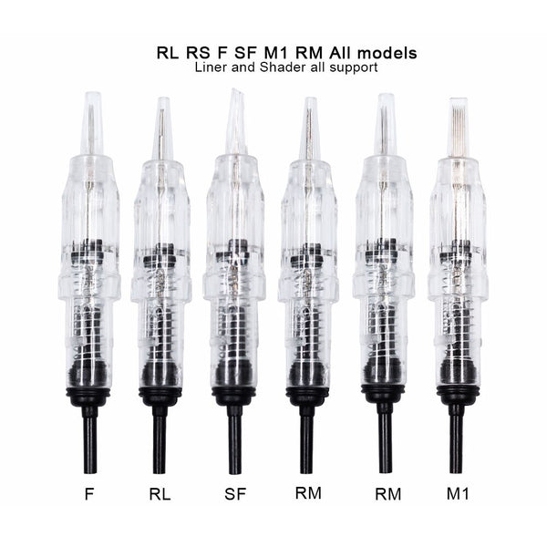 50PCS Safety Cartridge Needle 1RL 0.25/0.30mm Tattoo Permanent Makeup - Bellelooks