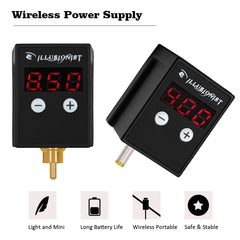 New Wireless Tattoo Power Supply DC/RCA Interface Mini Lithium Battery - Bellelooks