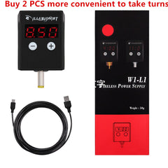 New Wireless Tattoo Power Supply DC/RCA Interface Mini Lithium Battery - Bellelooks