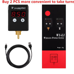 New Wireless Tattoo Power Supply DC/RCA Interface Mini Lithium Battery - Bellelooks