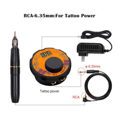 2 IN 1 Permanent Makeup Machine Tattoo Kit Rotary Pen Liner & Shader Microblading - Bellelooks