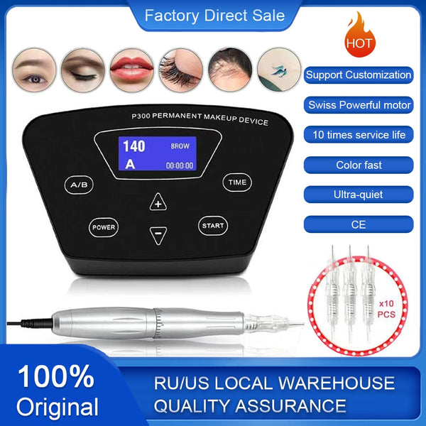 Permanent Makeup Machine For Eyebrow Tattoo Microblading Makeup DIY Kit - Bellelooks