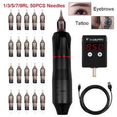 Tattoo Machine Kit Wireless Tattoo Power Supply Microblading Eyebrow - Bellelooks