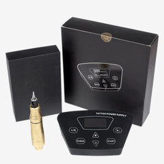 Tattoo Power Supply Set Rotary Tattoo Machine Cartridges Needles Professional Power - Bellelooks