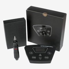 Tattoo Power Supply Set Rotary Tattoo Machine Cartridges Needles Professional Power - Bellelooks