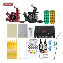 Classic Complete Tattoo Kit Coil Tattoo Machine Set - Bellelooks