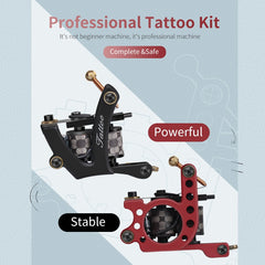 Classic Complete Tattoo Kit Coil Tattoo Machine Set - Bellelooks