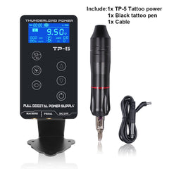 Tattoo Machine Kit  LCD Touch Screen Tattoo Power Supply Tattoo Pen machine Set - Bellelooks