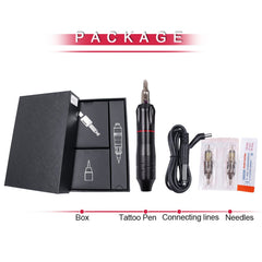 Complete Tattoo Machine Set Professional Rotary Tattoo Pen Kit - Bellelooks