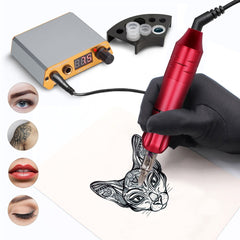 Complete Tattoo Machine Set Professional Rotary Tattoo Pen Kit - Bellelooks