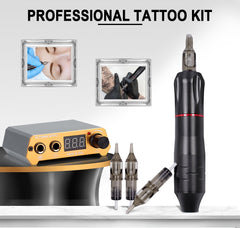 Complete Tattoo Machine Set Professional Rotary Tattoo Pen Kit - Bellelooks