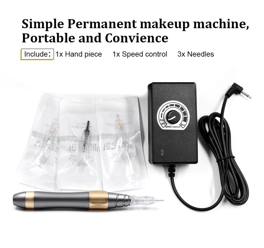 Digital Semi Permanent Makeup Machine Set Professional Rotary Pen PMU Kit - Bellelooks