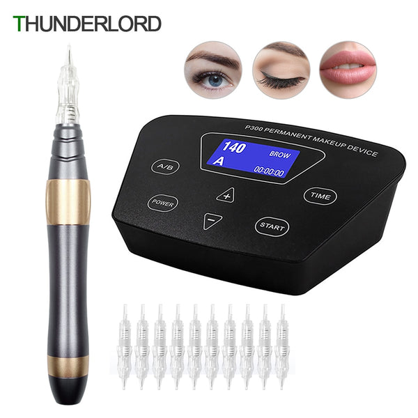 Digital Semi Permanent Makeup Machine Set Professional Rotary Pen PMU Kit - Bellelooks