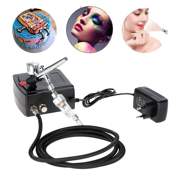 Dual Action Airbrush Set Spray Gun Air Compressor Kit - Bellelooks