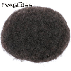 Afro Mens Toupee Wig Full Swiss Lace 6 in 120% Hair Density - Bellelooks