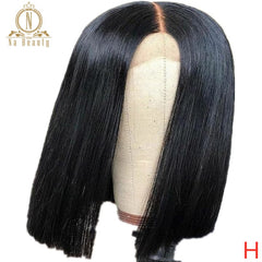 Fake Scalp Wig 13x6 Lace Front Human Hair Wigs For Women Bob Transparent HD Lace Wig Bleached Knots Invisible Lace Nabeauty 150% - Bellelooks