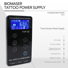 Tattoo Power Supply Tatuagem For Tattoo Machines Touch Screen Source TP-5 Digital LCD Makeup Dual Tattoo Power Supplies