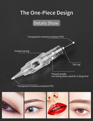 Disposable Eyebrow Tattoo Needles 1R 3R 5R 5F 7F Sterilized Microblading Permanent Makeup Cartridge Needles - Bellelooks