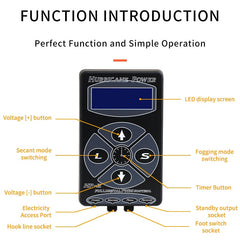 HP-2 Digital LCD Tattoo Power Supply Hurricane Rotary Tattoo Machine Tattoo Supplies Permarent Makeup Tattoo Power Supply - Bellelooks