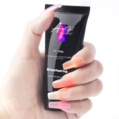 Hot ! 15ml Acrylic Nail Acrylic Gel Pink White UV LED Builder Gel Tips Enhancement Slip Solution Quick Extension Gel Polish Form - Bellelooks