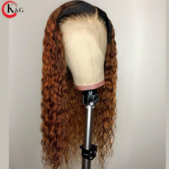 KungGang 13*4 Lace Front Human Hair 8”-24" Wigs With Baby Hair  Brazilian Non-Remy Middle Ratio  Lace Wigs - Bellelooks