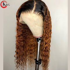 KungGang 13*4 Lace Front Human Hair 8”-24" Wigs With Baby Hair  Brazilian Non-Remy Middle Ratio  Lace Wigs - Bellelooks